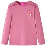 vidaXL Otroška majica z dolgimi rokavi motiv gobe malina 92 Cene