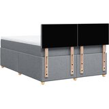  Krevet box spring s madracem svjetlosivi 140x200 cm od tkanine | shoptok.hr