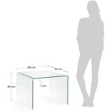 Kave Home Stakleni pomoćni stol 60x60 cm Burano – | shoptok.hr