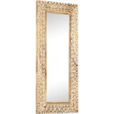 vidaXL Ručno izrezbareno ogledalo 110 x 50 x 2,6 cm masivno drvo manga | shoptok.hr