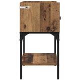 vidaXL Nočna omarica Star les 40 x 29 x 60 cm Konstruiran les | Shoptok.si