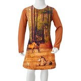  Dječja haljina dugih rukava boja konjaka 128 | Shoptok.si
