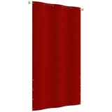 Balkonski zastor crveni 120 x 240 cm od tkanine Oxford | shoptok.hr