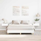 vidaXL Posteljni okvir brez vzmetnice bel 140x200 cm inženirski les | Shoptok.si