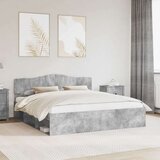  okvir za krevet beton 180 x 200 cm čvrsto borovo drvo | shoptok.hr