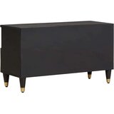 TV ormar s ladicama Crna 80 x 33 x 46 cm Čvrsto drvo manga | shoptok.hr