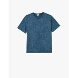Koton Oversize T-Shirt Crew Neck Short Sleeve Faded Effect Cotton cene