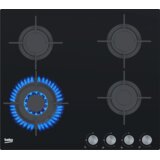 Beko HILW64222S plošča za kuhanje Črna Vgradna Plin 4 con(e) | Shoptok.si