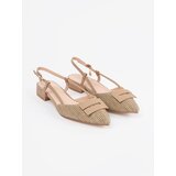 GOODIN Taupe open-heeled sandals | Shoptok.si