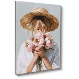 Styler Slika z ročno naslikanimi elementi 70x100 cm Estelle – | Shoptok.si