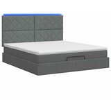  Krevet od pjene s madracem i LED-om Tamnosiva 180 x 200 cm | shoptok.hr