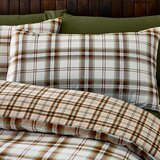 Catherine Lansfield Narančasta/svjetlo smeđa posteljina za krevet za jednu osobu 135x200 cm Kelso Check – | shoptok.hr