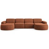 Makamii Kutna garnitura od šenila boja terakote (u obliku slova "U") Omao – | shoptok.hr