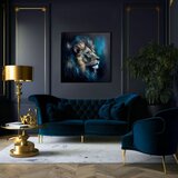 Dekorativna Slika na platnu - premium art - lion's strength and grace () | shoptok.hr