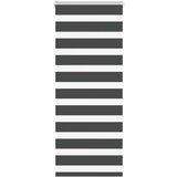 vidaXL Zavjesa zebra crna 65x100 cm širina tkanine 60,9 cm poliester | shoptok.hr