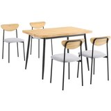 SoBuy 5-delni jedilni set s 4 stoli, kompaktna miza za majhne prostore, (5000018650) Cene