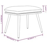  Stolček za noge temno siv 45x29,5x35 cm blago in umetno usnje, (20818591) | Shoptok.si