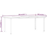  9-dijelni vrtni blagovaonski set crni | shoptok.hr