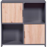 Livetastic REGAL 77/77/30 cm antracit, hrast artisan Cene