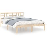 The Living Store Posteljni okvir iz trdnega lesa 135x190 cm - Posteljni Okvir, (21530991) | Shoptok.si
