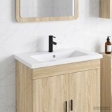  Umivaonik za kupaonicu Mat Crna 81 x 40 x 17,5 cm Metal Cijene