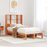  Krevet s regalom za knjige bez madraca 100x200 cm masivno drvo | shoptok.hr