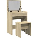 vidaXL Toaletna mizica in stolček sonoma hrast 60x40x113,5 cm | Shoptok.si