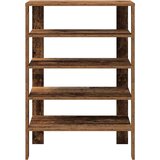  Stalak za cipele boja staro drvo 61x32x87,5cm konstruirano drvo | shoptok.hr