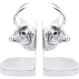  Držači za knjige 2 pcs Srebrno 17 x 15 x 27 cm Aluminij | shoptok.hr