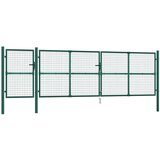  Mrežasta vrtna vrata zelena 500x125 cm pocinčani čelik | shoptok.hr
