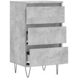  Komoda siva boja betona 40 x 35 x 70 cm od konstruiranog drva | Eponuda.com