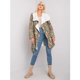 Fashion Hunters Aggie women's patterned khaki coat | shoptok.hr