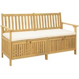  Klupa za pohranu s jastukom s pohranom 148 x 63 x 84 cm | shoptok.hr