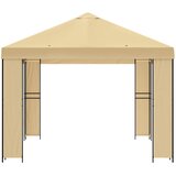 Gazebo 4 × 3 m Krem Poliester i čelik 190 gsm | shoptok.hr