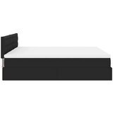 vidaXL Otomanski okvir kreveta s madracima crni 160x200cm umjetna koža | shoptok.hr