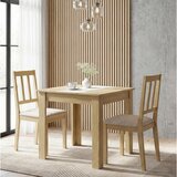 MID.YOU JEDILNA MIZA, bela, medeni hrast | Shoptok.si