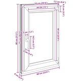 Okno za klet RISOR 60 x 80 cm PVC in steklo Bela, (5000215146) | Shoptok.si