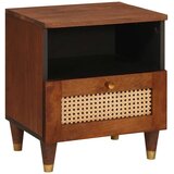  Noćni ormar Smeđa 40 x 33 x 46 cm Čvrsto drvo akacije | shoptok.hr