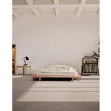 Karup Design Svijetlo ružičasti bračni krevet od masivnog bora s podnicom 140x200 cm Japan – | shoptok.hr