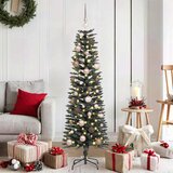 vidaXL Umestno božično drevo med 150 LED Zelena 43 x 43 x 150 cm | Shoptok.si