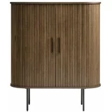 Unique Furniture Rjava omarica v hrastovem dekorju 100x118 cm Nola – Unique Furniture