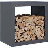  Stalak za drva za ogrjev antracit 60 x 40 x 60 čelični | Eponuda.com