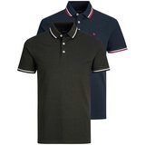 Jack & Jones Set muških majica 12191216, 2 komada, Zelena i teget Cene