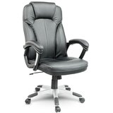 Sofotel EG-222 Uredska Kožna Fotelja, Crna | shoptok.hr