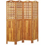 Sobna pregrada s 4 panela 162x2x180 cm masivno bagremovo drvo | Eponuda.com