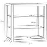 Hübsch Stenska vitrina v hrastovem dekorju v naravni barvi 40x40x27 cm Poetic – | Shoptok.si