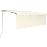  Automatska tenda s roletom i senzorom LED 4 x 3 m krem | shoptok.hr