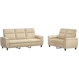  Set sofe 2 pcs Krem Tkanina - Krem 2-sjedalna (120 cm) + 3-sjedalna | shoptok.hr