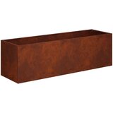  Vrtna saksija Rđa 80 x 30 x 30 cm Otporni čelik | shoptok.hr