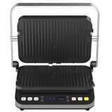 Aeno ''electric grill EG1: 2000W, 3 heating modes - upper grill, lower grill, both grills defrost, max opening angle -180°, temperature regulation, timer, removable double-sided plates, plate size 320*220mm'' | shoptok.hr
